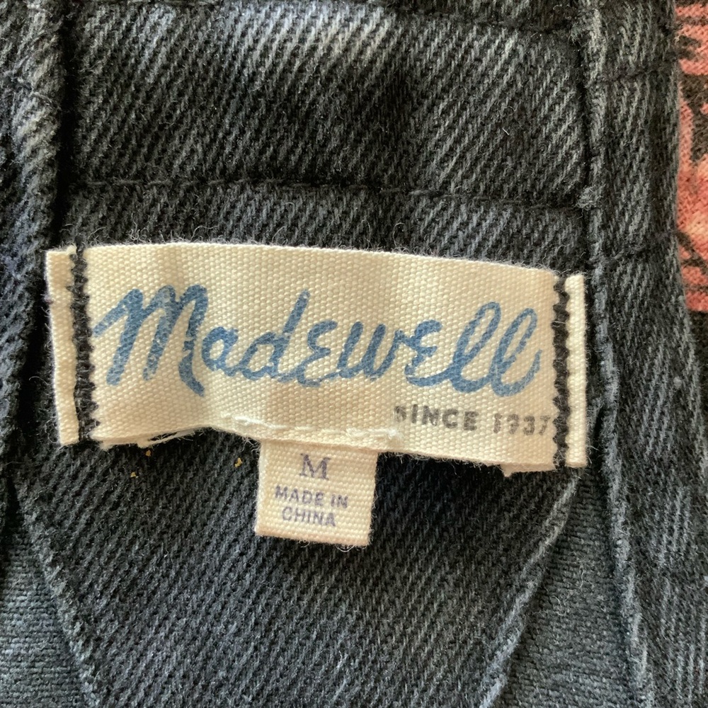 Maxwell Adirondack  Shortalls Black Denim Overall Shorts Size M - Picture 5 of 9
